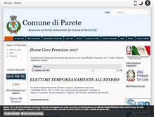 Tablet Screenshot of comune.parete.ce.it